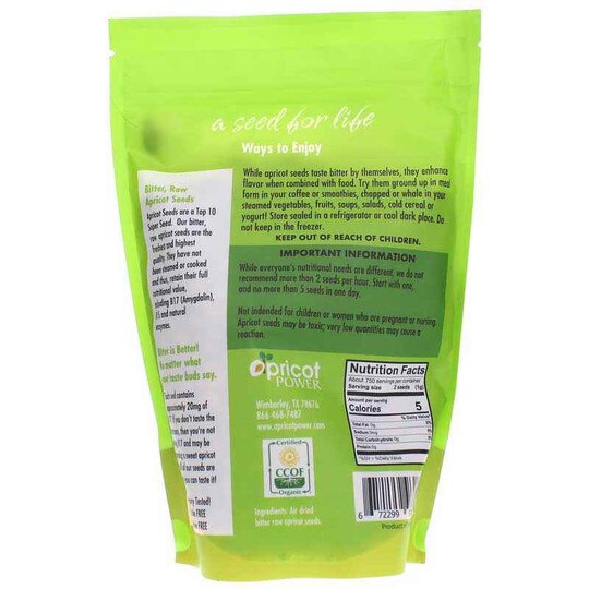 Organic Apricot Seeds, APP